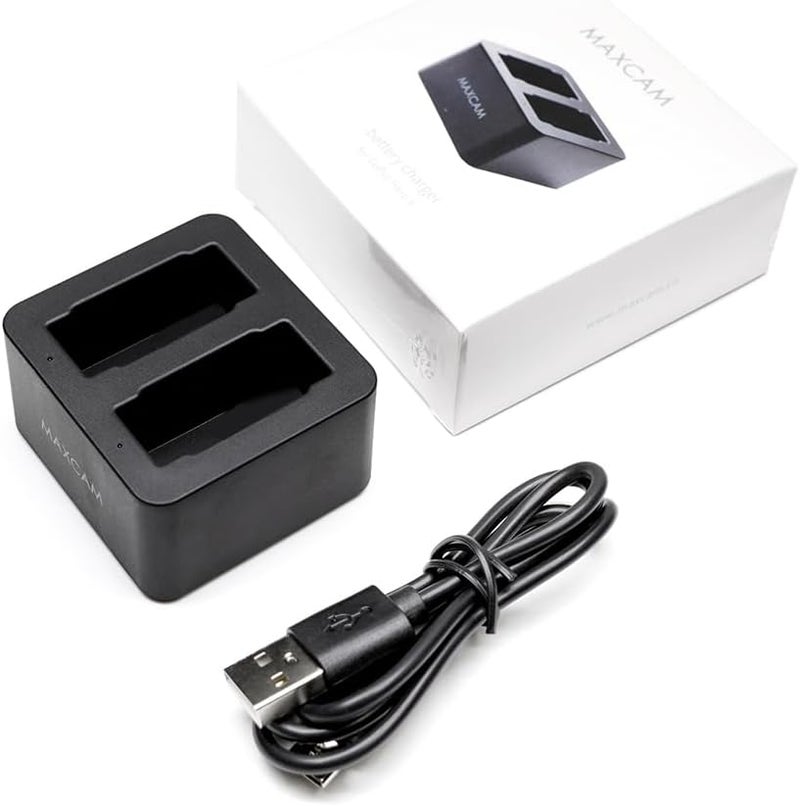 MAXCAM Dual Battery Charger with Type-C USB Cable for GoPro Hero 13 Black Enduro Battery - Image 3